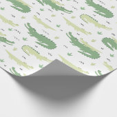 Baby en Mama Gators Cadeaupapier (Hoek)