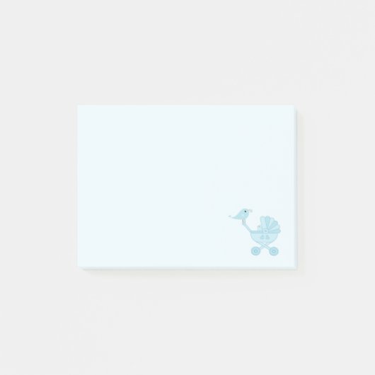 Baby en mammie Bluebird Nursery Post-it® Notes (Voorkant)
