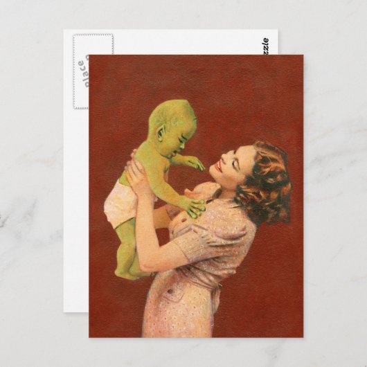 Baby en moederBriefkaart Briefkaart (Voorkant / Achterkant)