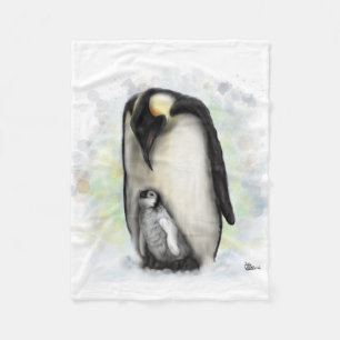 Baby en Ouder Penguin Fleece Deken