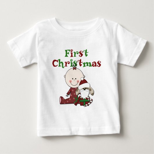 Baby en Santa Dog T-shirts (Voorkant)