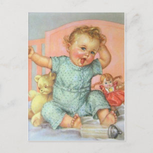 Baby en speelgoed Briefkaart