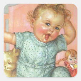  Baby en speelgoed Vierkante Sticker
