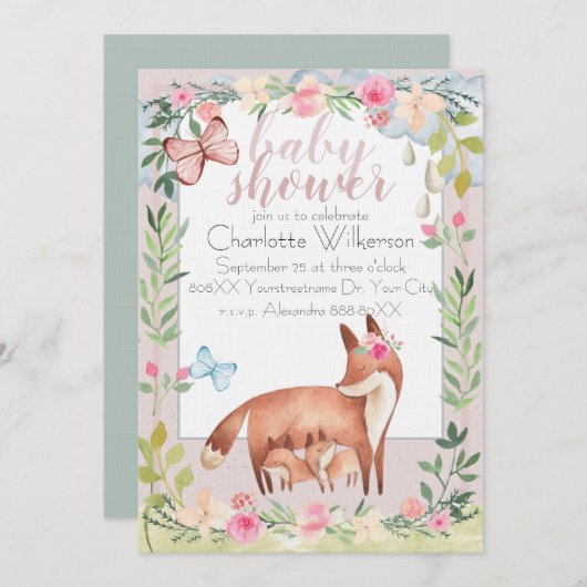 Baby en Waterverf koeienkoeienvangers Kaart (Voorkant / Achterkant)