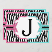 Baby- en zebraafdruk kaart (Voorkant / Achterkant)