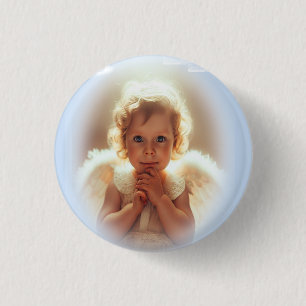 Baby-Engelen Ronde Button 3,2 Cm