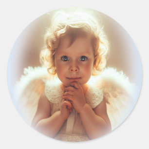 Baby-Engelen Ronde Sticker
