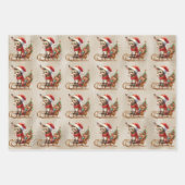 Baby Ezels Kerst Kinderen Inpakpapier Vel (Voorkant)