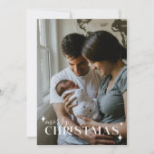 Baby Faire-part Christmas Photo Holiday Card (Devant)