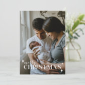 Baby Faire-part Christmas Photo Holiday Card (Debout devant)