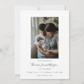 Baby Faire-part Christmas Photo Holiday Card (Dos)