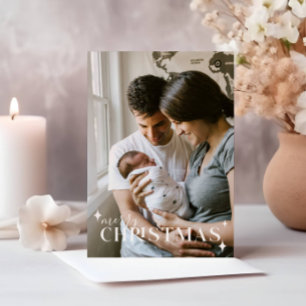 Baby Faire-part Christmas Photo Holiday Card