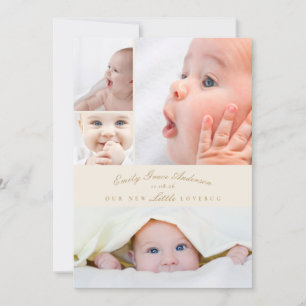 Baby Faire-part de naissance 5 Collage Little Love