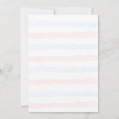 BABY FAIRE-PART DE NAISSANCE Y Hello Pastel Stripe (Dos)