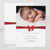 Baby faire-part ı Carte photo (Devant / Derrière)