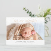 Baby Faire-part - Notre nouvelle aventure Gold (Debout devant)