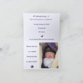 Baby Faire-part : Un accueil à la planète terre (Intérieur)