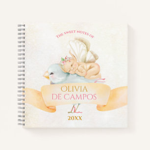 Baby Fairy and Bird Delicate Girl Sketch Book Notitieboek