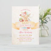 Baby Fairy Delicate Girly Baby shower Invitation (Debout devant)