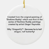 Baby Fairy Dragon Fun Ornament (Achterkant)