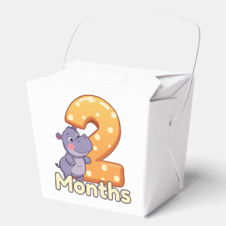 baby Favor Boxes 2 maanden Bedankdoosjes