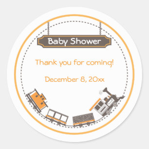 Baby Favor Sticker - Trein