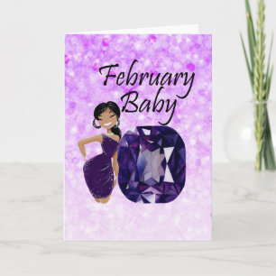 Baby februari kaart