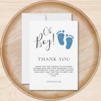 Baby Feet Baby shower Dank u