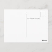 Baby Feet Baby shower Dank u Briefkaart (Achterkant)