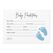 Baby Feet Boy Baby Prediction & Wishes Kaart