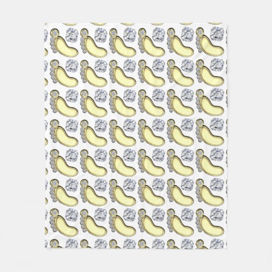 Baby Feet Fleece Deken (Voorkant)