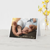 Baby Feet Kaart (Gele Bloem)