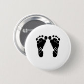 Baby Feet Ronde Button 5,7 Cm (Voorkant /achterkant)