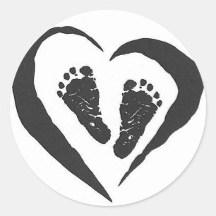 Baby Feet Ronde Sticker