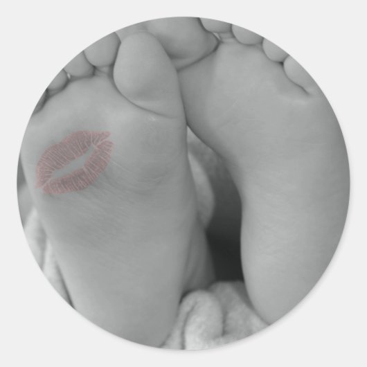 Baby Feet Ronde Sticker (Voorkant)