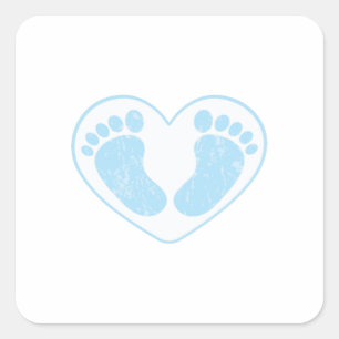 BABY FEET VIERKANTE STICKER