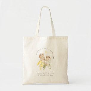 Baby Feet Yellow Floral Geslachtsneutraal Baby sho Tote Bag