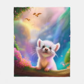 Baby Ferret Fleece Deken (Voorkant)