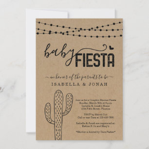 Baby Fiesta Couple's Gender Neutral Baby shower Kaart