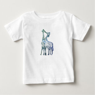 Baby Fine Jersey T-shirt Sweet Giraffes Kus