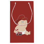 Baby Firefighter Baby shower de pompier sac cadeau (Dos)