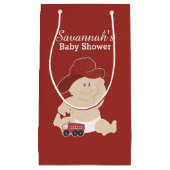 Baby Firefighter Baby shower de pompier sac cadeau (Devant)