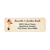 Baby Firefighter Baby shower Return Address Label (Voorkant)