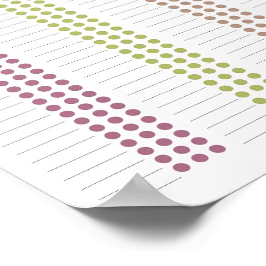 Baby First 100 voedingsmiddelen- uw eigen Food Log Poster (Hoek)