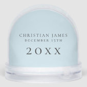 Baby First Christmas Photo Snow Globe (Arrière)