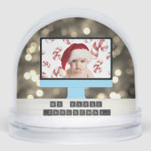 Baby First Christmas Photo Snow Globe (Avant)