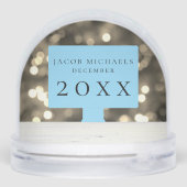 Baby First Christmas Photo Snow Globe (Arrière)