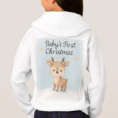 Baby first christmas reindeer cute winter  (Dos)