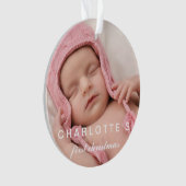 Baby First Christmas Snowflakes Style Chic Photo (devant)