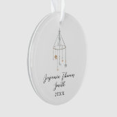 Baby First Christmas Star Mobile Acrylique Ornamen (devant)